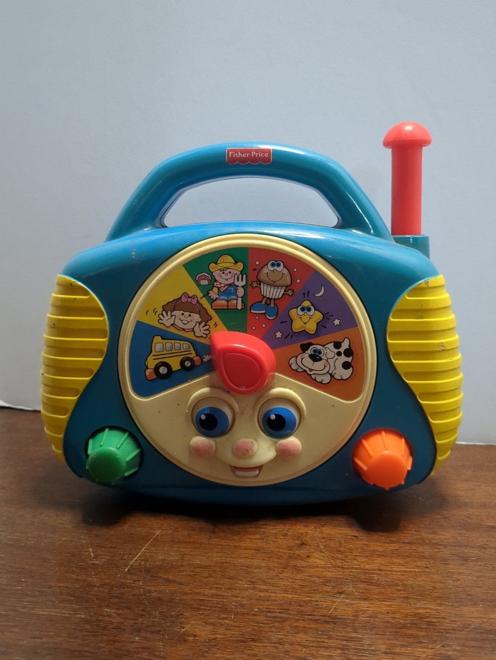 Fisher-Price Musical Learning Radio Toy in Blue, Yellow, Red and Green Works
